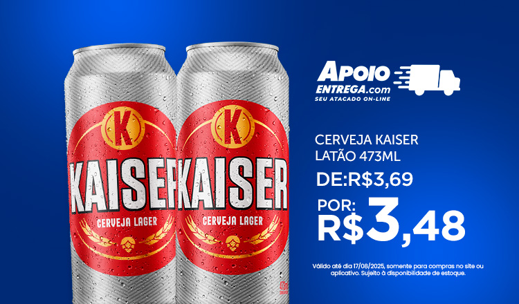 Cerveja Kaiser Latão 473ml ate 17/08
